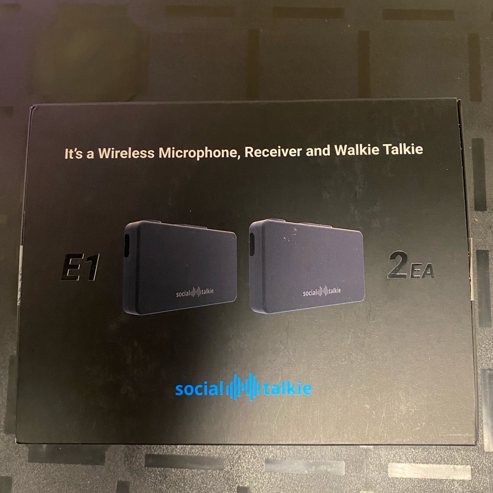 Walkie talkie, microphone & receiver